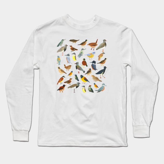 Great collection of birds illustrations Long Sleeve T-Shirt by agus.cami